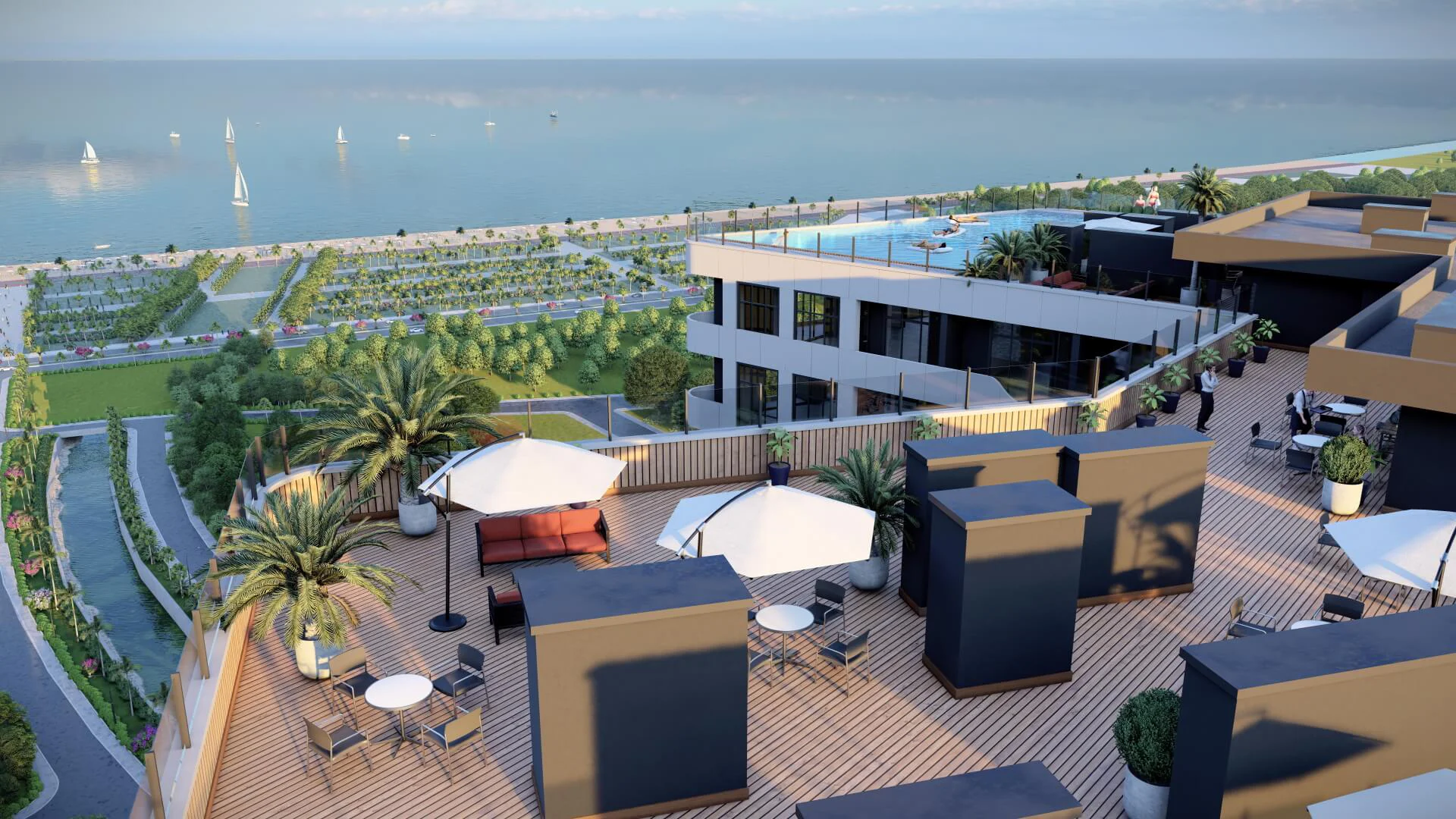 Seaside park hotel - building