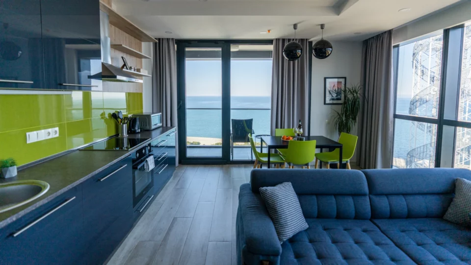 Beachfront apartment with panoramic view of batumi